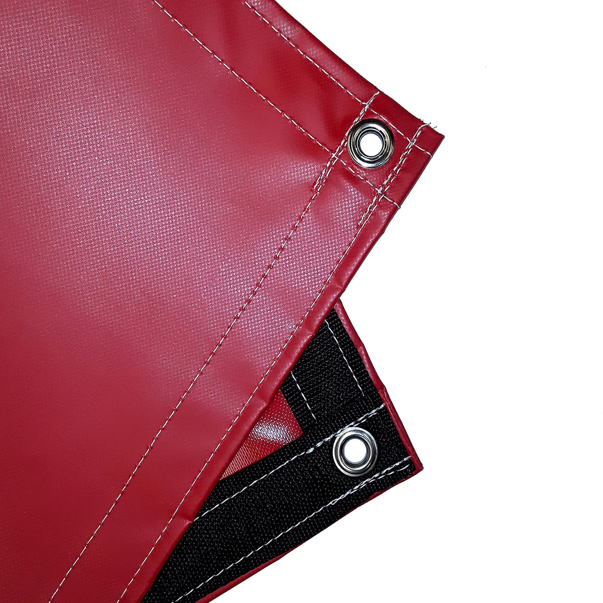 22 oz Extra Heavy Duty Red Coated Vinyl Tarp by AtlasShield Pro