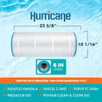 Hurricane C-9410 Replacement Pool Filter Cartridge for Pentair Clean & Clear 100 Predator 100 PAP100 FC-0686
