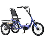 Revom T4F Semi Recumbent Folding Electric Tricycle