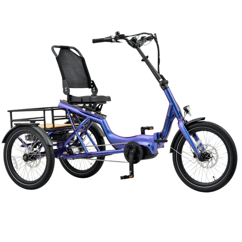 Revom T4F Semi Recumbent Folding Electric Tricycle