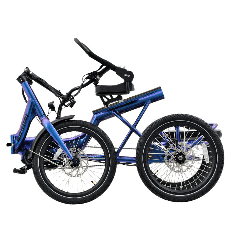Revom T4F Semi Recumbent Folding Electric Tricycle