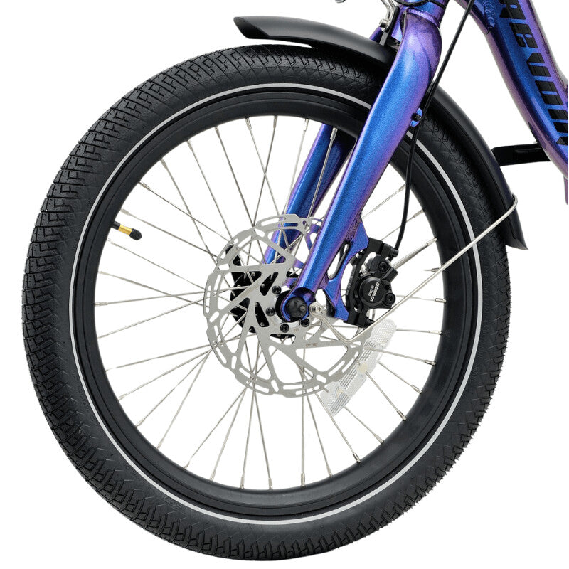 Revom T4F Semi Recumbent Folding Electric Tricycle