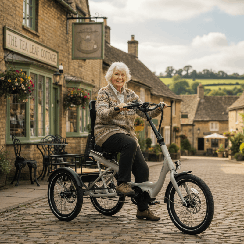Revom T4 Semi Recumbent Electric Tricycle