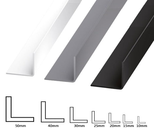 Plastic Corner Trim - 90 Degree Edge Angle - Various Sizes