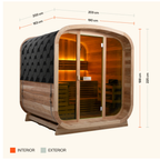 Ritual™ 6 Person Glass Front Outdoor Finnish Sauna