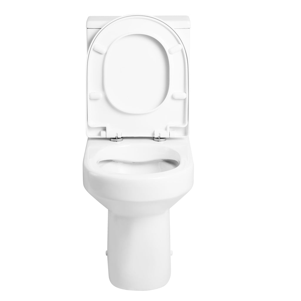 Rimini Close Coupled Toilet with Cistern & Soft Close Seat - White