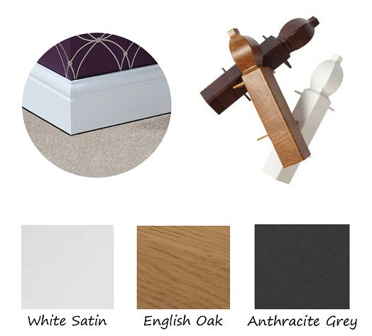 Roomline Plastic Skirting Board Corners Ogee Style