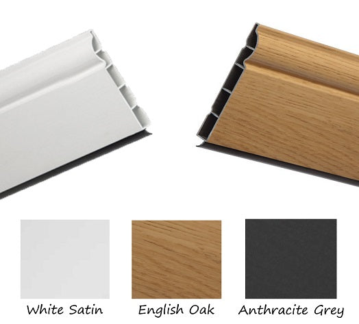 Roomline Plastic Skirting Board Ogee Style