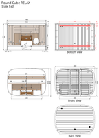 Leil Round Cube Relax Sauna