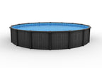 21' x 52" Round Saltwater Friendly Resin Frame Above Ground St. Germain Steel Wall Pool