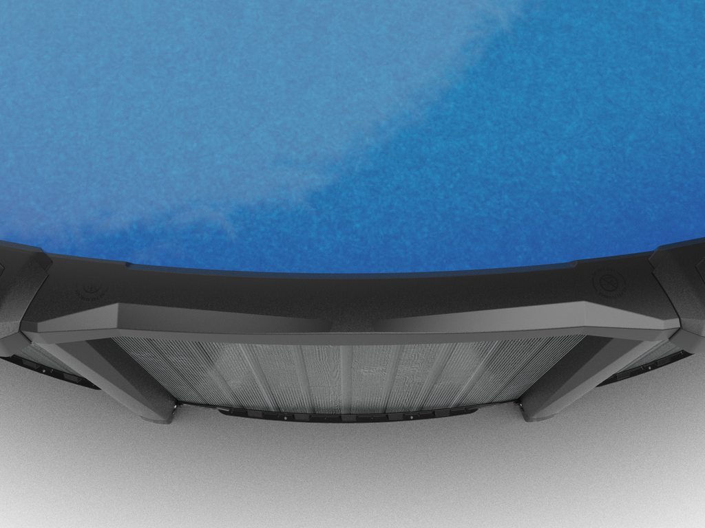 24' x 52" Round Saltwater Friendly Resin Frame Above Ground St. Germain Steel Wall Pool