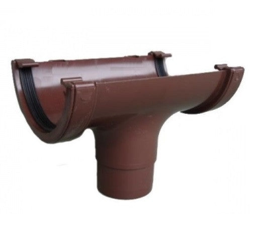 Gutter and Downpipe - Brown Round from Marshall-Tufflex - Virtual Plastics Ltd.