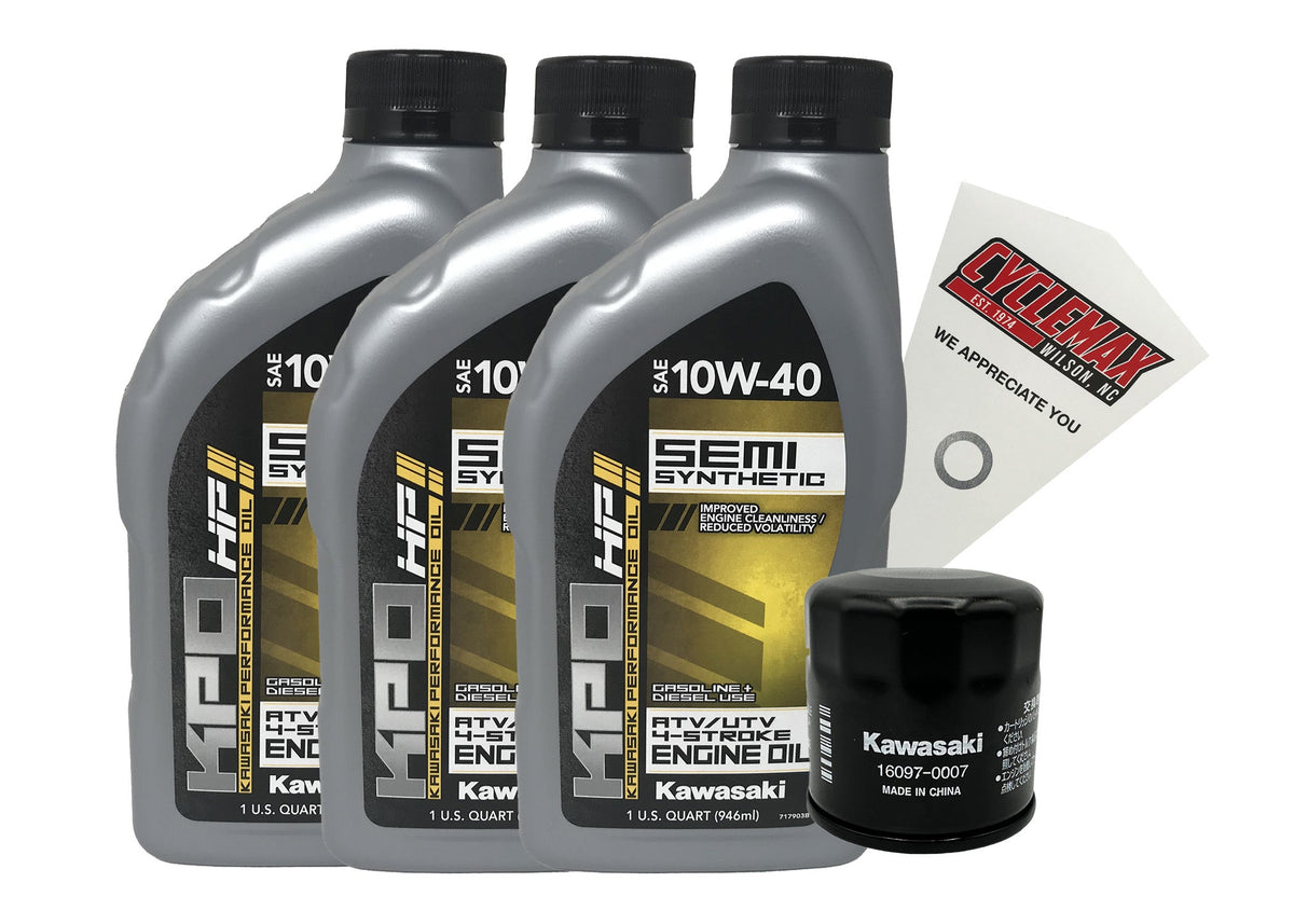 Kawasaki KPO Semi-Synthetic Oil Change Kit for 2006-2013 PRAIRIE 360
