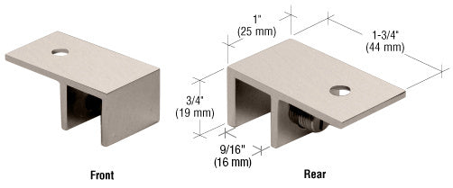 CRL Ceiling Mount "Sleeve Over" Glass Clamp