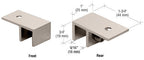 CRL Ceiling Mount "Sleeve Over" Glass Clamp