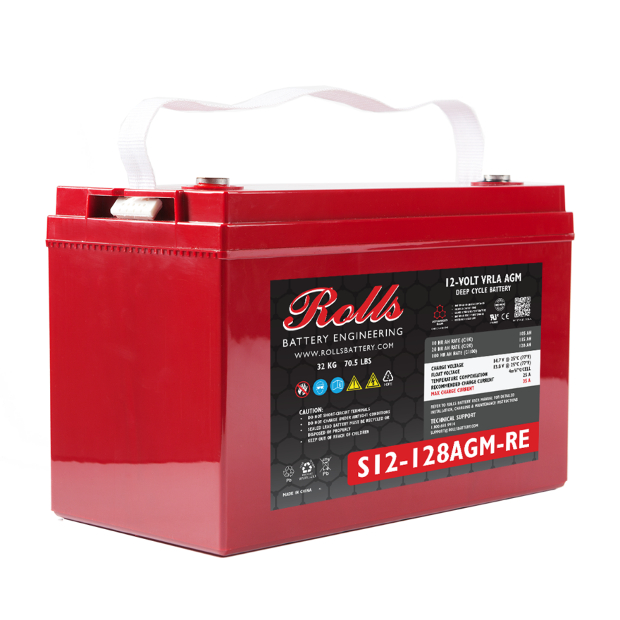 ROLLS AGM S12-128 12V Deep Cycle Battery