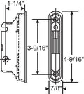 S3025 - Mortise Lock 1.254 Backset 45-Degree with Trim Plate