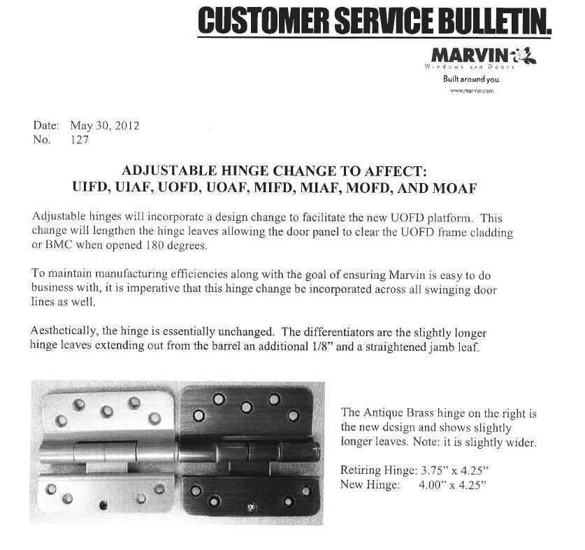 S4017 - Pivot True V200 Two Way Adjustable Door Hinge - Ashland