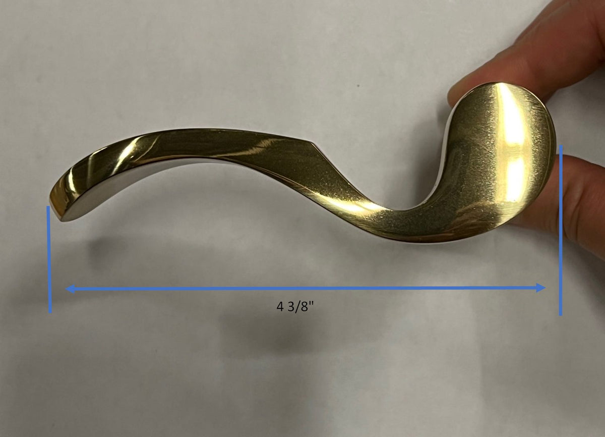 S4114 GU Ferco 45MM Capri Lever Swinging Door Handles Trim Sets - Handle Above Cylinder  Style