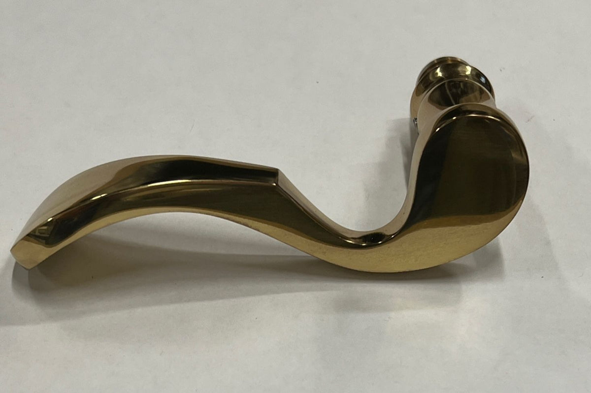 S4114 GU Ferco 45MM Capri Lever Swinging Door Handles Trim Sets - Handle Above Cylinder  Style