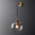 Sizzle Mid-Century Glass Globe Hanging Wall Light - Amber/Smoke/Clear - Light My House