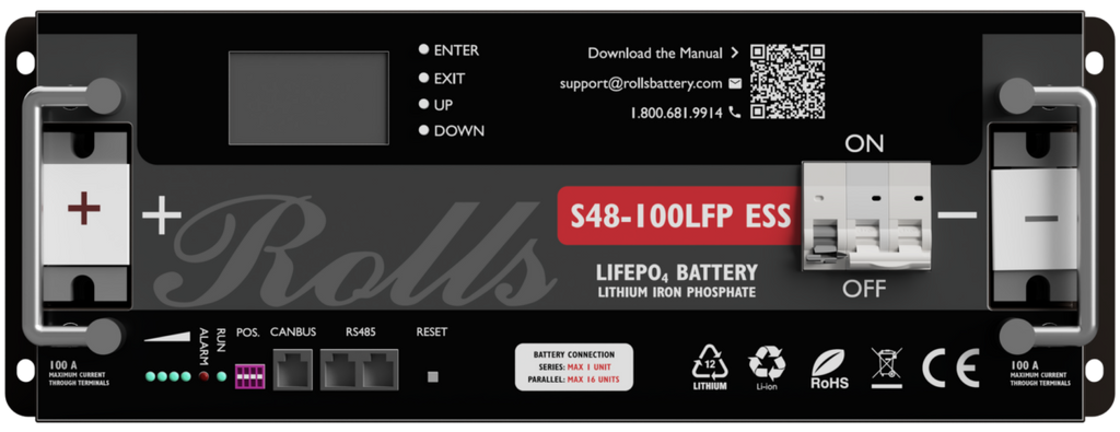 Rolls S48-100LFP ESS 48V 100Ah LiFePO4 Battery