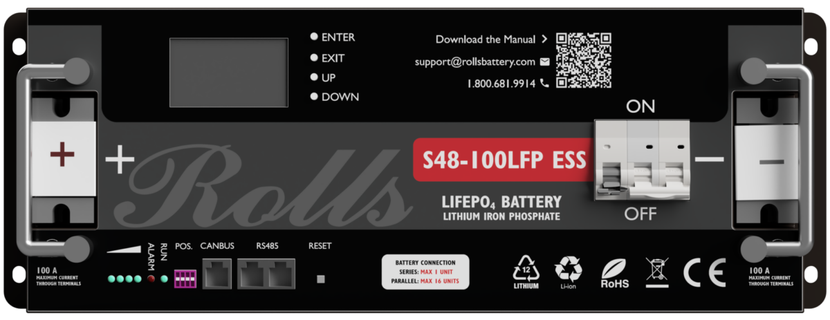 Rolls S48-100LFP ESS 48V 100Ah LiFePO4 Battery