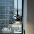 Dildale Black Gold Pendant Lamp LED Warm Light Adjustable Height - Light My House