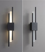 Emporium LED Wall Lamp Black Gold Warm Light Hard Wired Modern