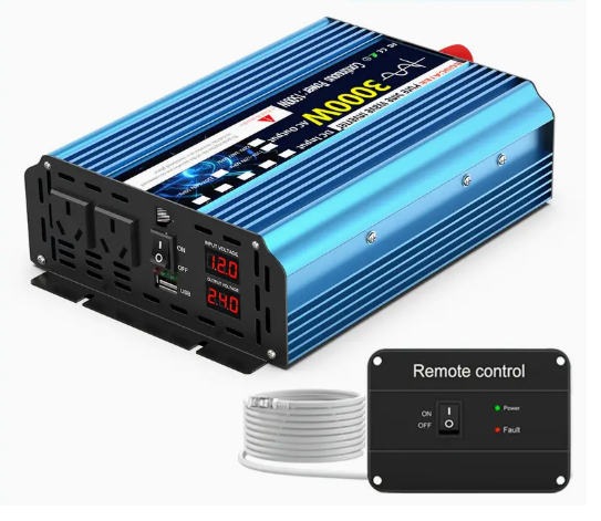 1500W Continuous / 3000W Peak Pure Sine Wave Inverter 12V–240V