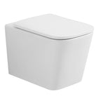Salerno Rimless Wall Hung Toilet with Soft Close Toilet Seat - White