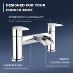 Stream Round Waterfall Bath Filler Tap