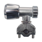 Polished Brass 13mm Barb Tap FULL Connection Kit x2