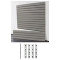 StoreWall | 4′ Standard Duty Slatwall (4 pcs) + Installstrips