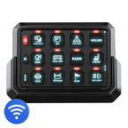 KickAss 12/24V 12 Gang Wireless Switch Panel with Magnetic Charging Cradle - MKII