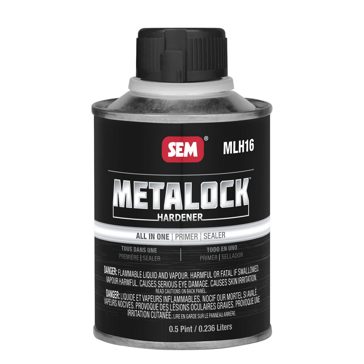 Metalock Hardener for High Build Primer, Silver/Gray, 1/2 Pint.