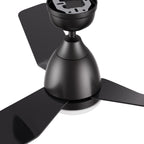 ROQUE 44 inch 3-Blade Smart Ceiling Fan with LED Light & Remote
