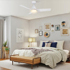 ROQUE 44 inch 3-Blade Smart Ceiling Fan with LED Light & Remote
