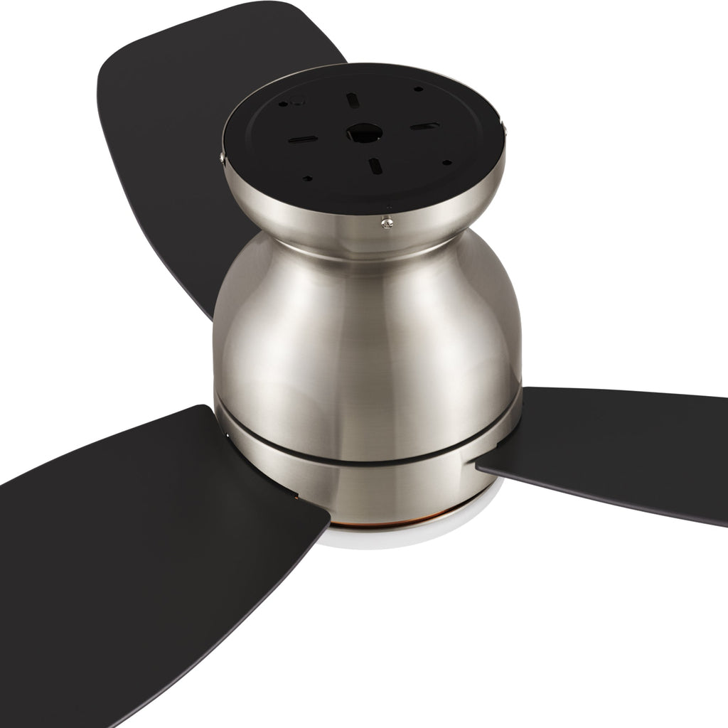 TRENTO 44 inch 3-Blade Flush Mount Smart Ceiling Fan with LED Light & Remote