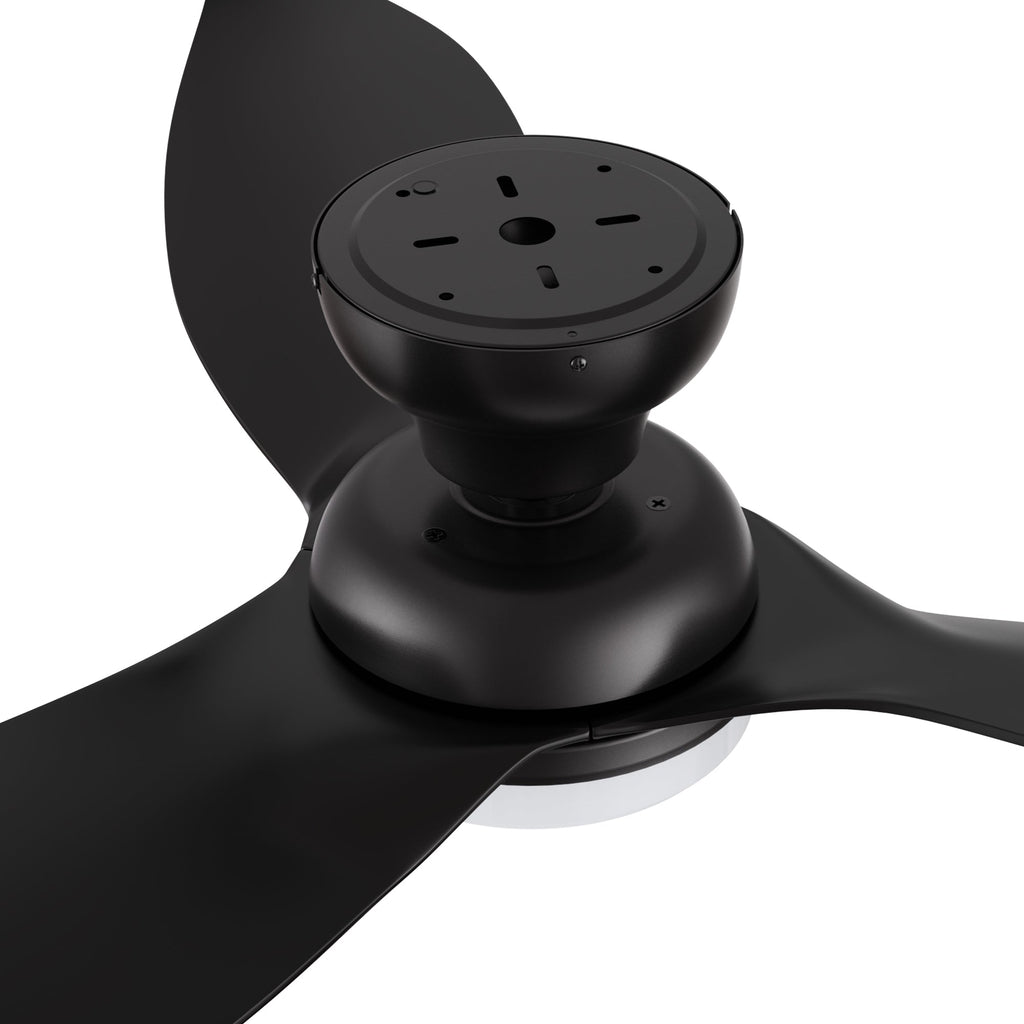 UPTON 45 inch 3-Blade Flush Mount Smart Ceiling Fan with LED Light & Remote