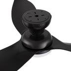 UPTON 45 inch 3-Blade Flush Mount Smart Ceiling Fan with LED Light & Remote