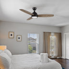 FREMONT 52 inch 3-Blade Smart Ceiling Fan with LED Light & Remote