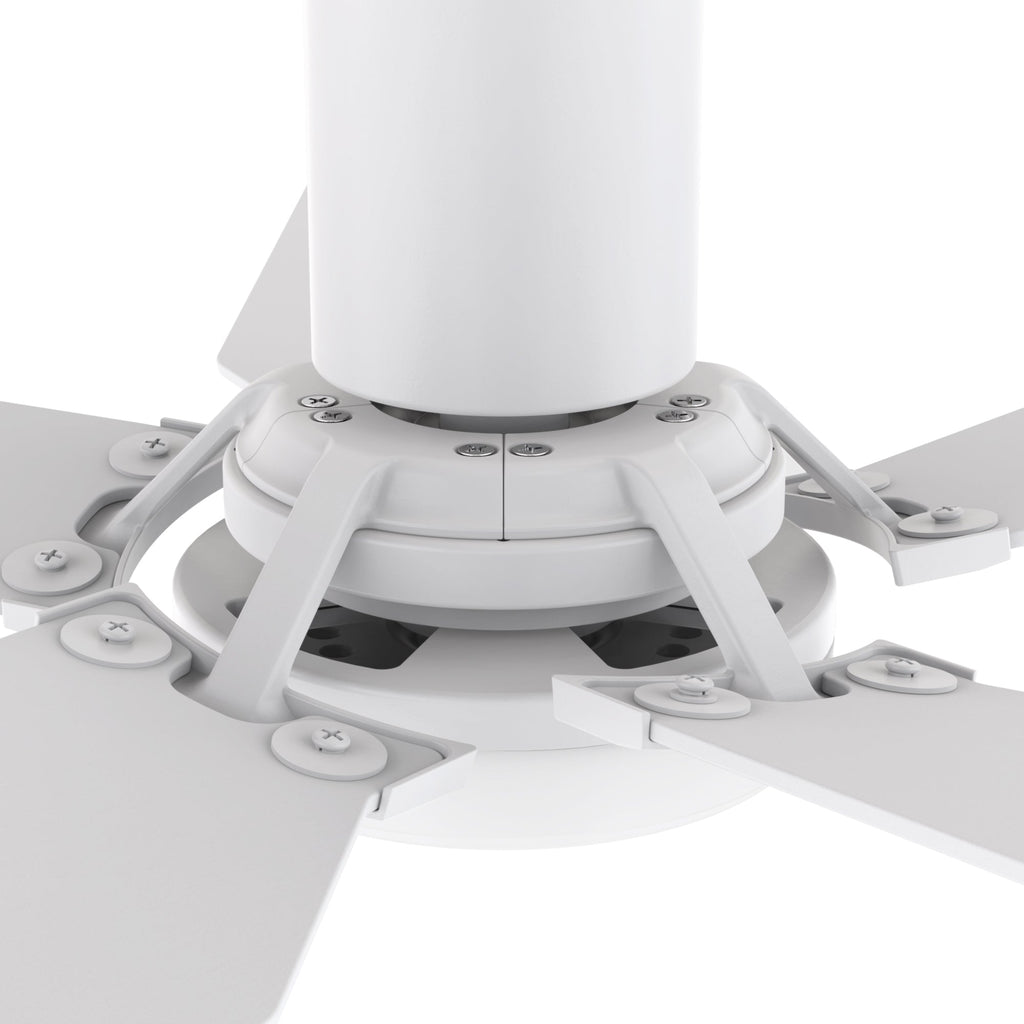 KAJ 48 inch 5-Blade Flush Mount Smart Ceiling Fan with LED Light & Remote