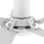 KAJ 48 inch 5-Blade Flush Mount Smart Ceiling Fan with LED Light & Remote