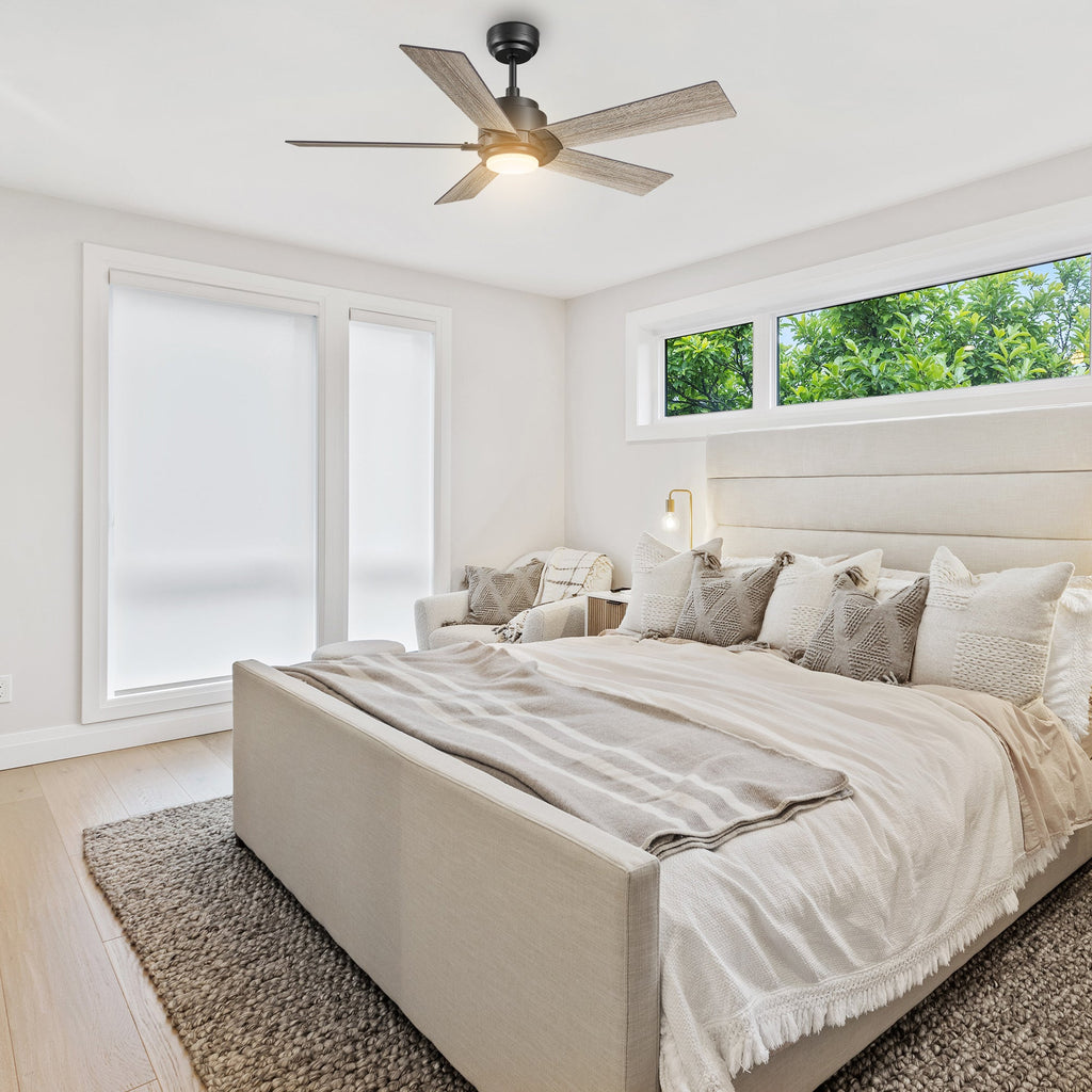 ASCENDER 48 inch 5-Blade Smart Ceiling Fan with LED Light & Remote