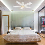 DUBOIS 48 inch 5-Blade Flush Mount Smart Ceiling Fan with LED Light & Remote