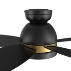 FREMONT 48 inch 5-Blade Flush Mount Smart Ceiling Fan with LED Light & Remote