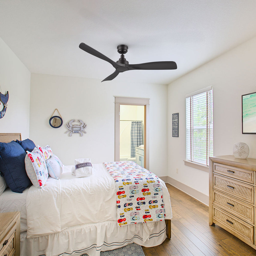 KARSYN 52 inch 3-Blade No Light Ceiling Fan with Remote