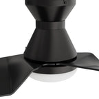 KREIS 52 inch Flush Mount 3-Blade Smart Ceiling Fan with LED Light & Remote