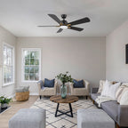 OLINDA 52 inch 5-Blade Smart Ceiling Fan with LED Light & Remote